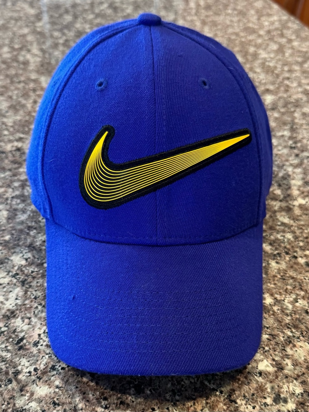 Nike Blue Hat with Yellow Accent, one size fits all